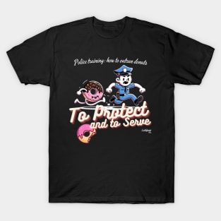 Funny Police Training: How to Outrun Donuts T-Shirt